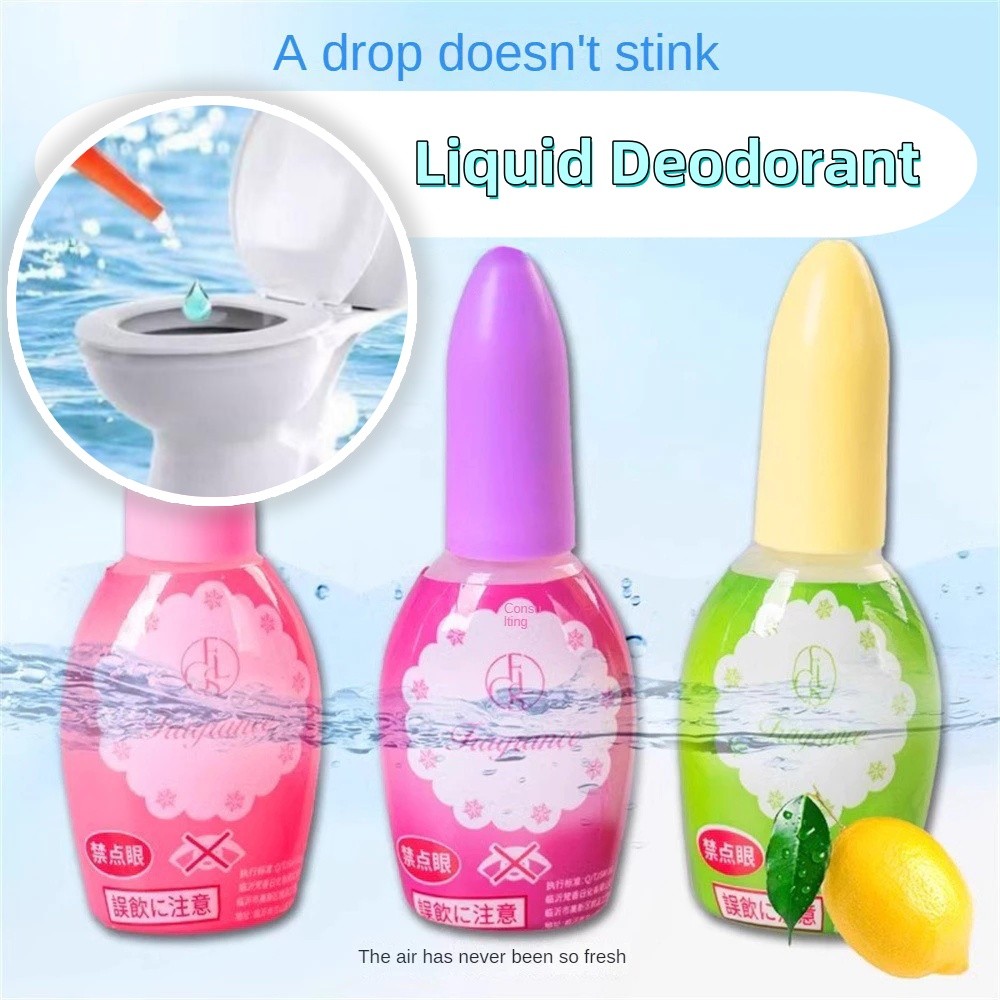 Toilet Deodorizer One Drop Air Freshener Liquid Deodorant Floral Scent ...