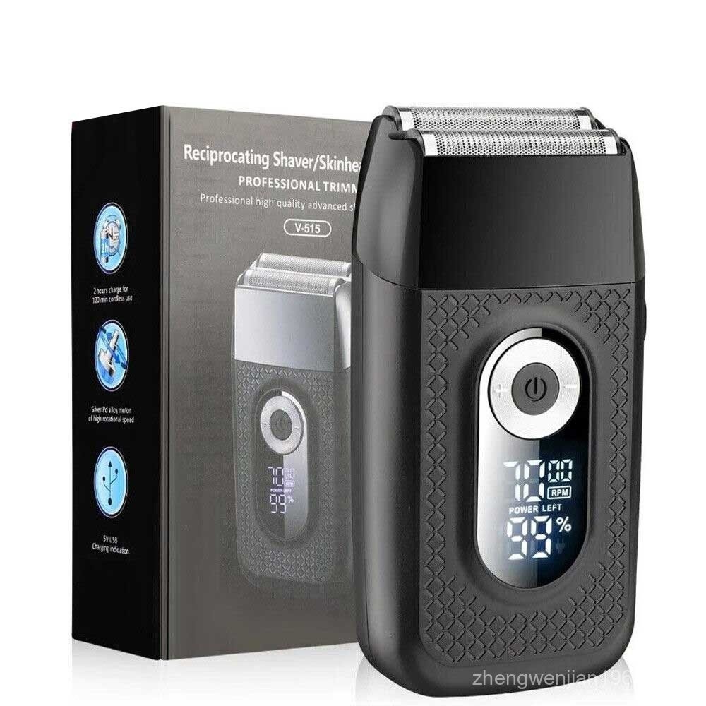 Electric Foil Shaver Men Cordless Shaver Wet/Dry Razor Rechargeable LED ...
