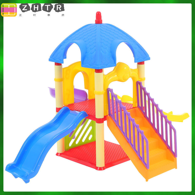Toy Girl Toys Tinker Slide Small Models House Abs Playground Mini Kids ...