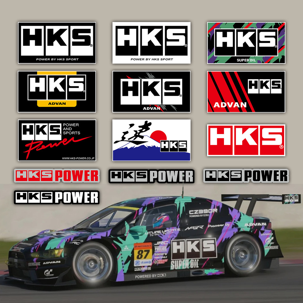 JDM HKS Car Stickers Reflective Waterproof Vinyl Decal Auto Window ...