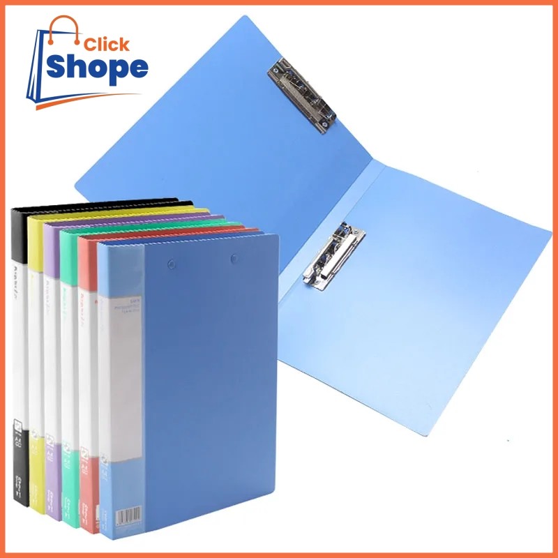 CLICK SHOPE A4 Double Spring Clamp Clips File Folder Plastic Office ...