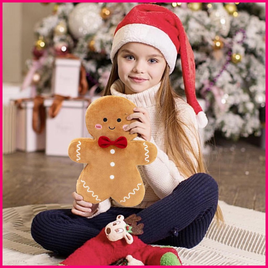 Christmas Gingerbread Man Plush Gingerbread Man Cartoon Plush Ornament ...