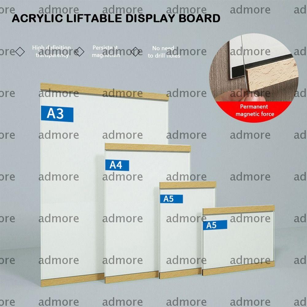 ADMORE Display Frame, Magnetic Wall Mounted Certificate Frame, A3/A4/A5 ...