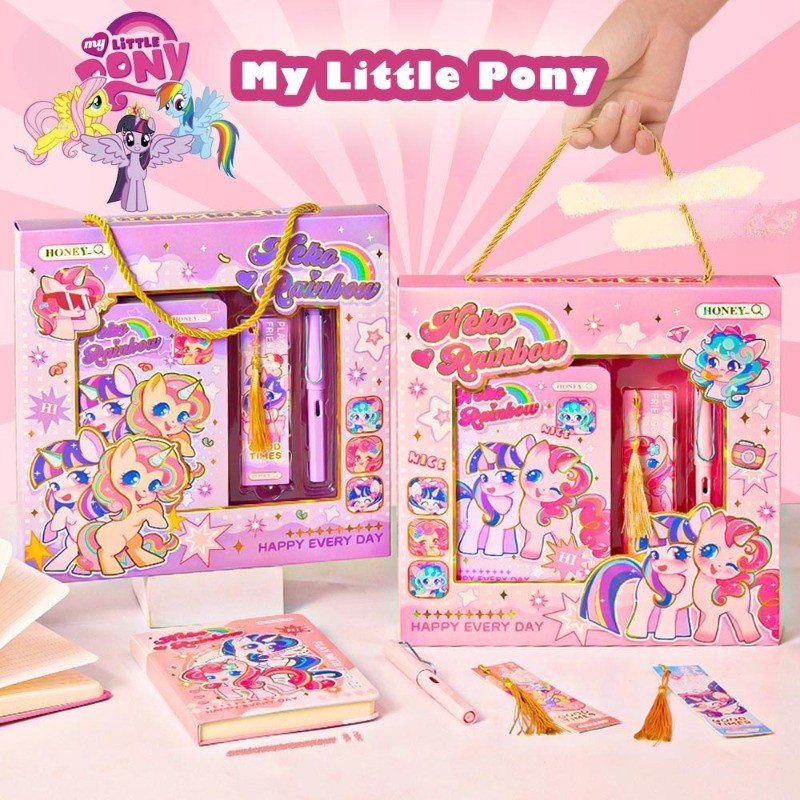MINISO My Little Pony Notebook Notepad Set Send Gender-Neutral Pen for ...