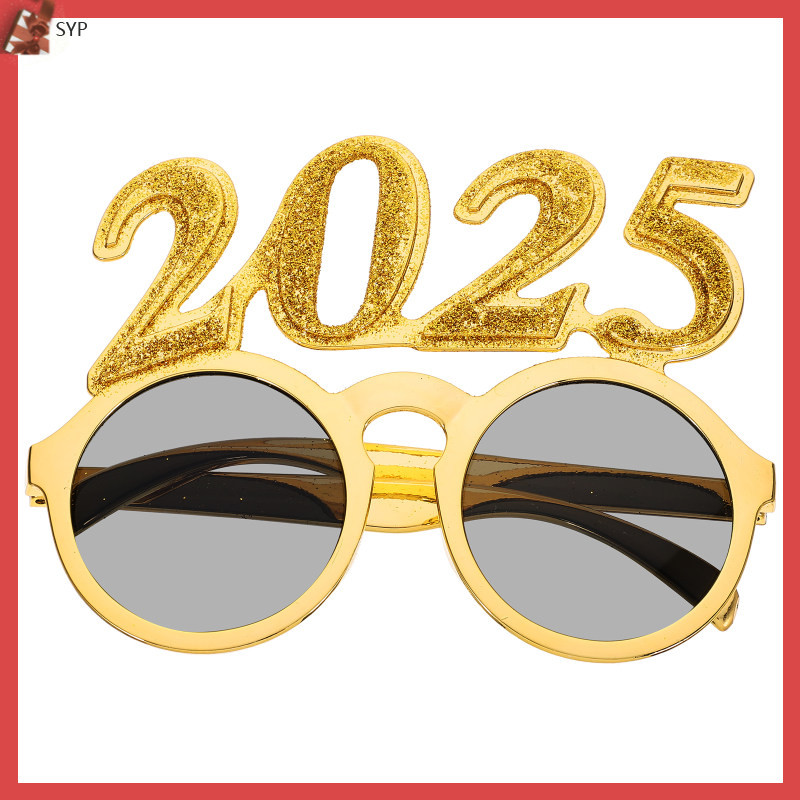 Photo Props Party Glasses Eyeglass Years Eve Supplies 2025 Circle