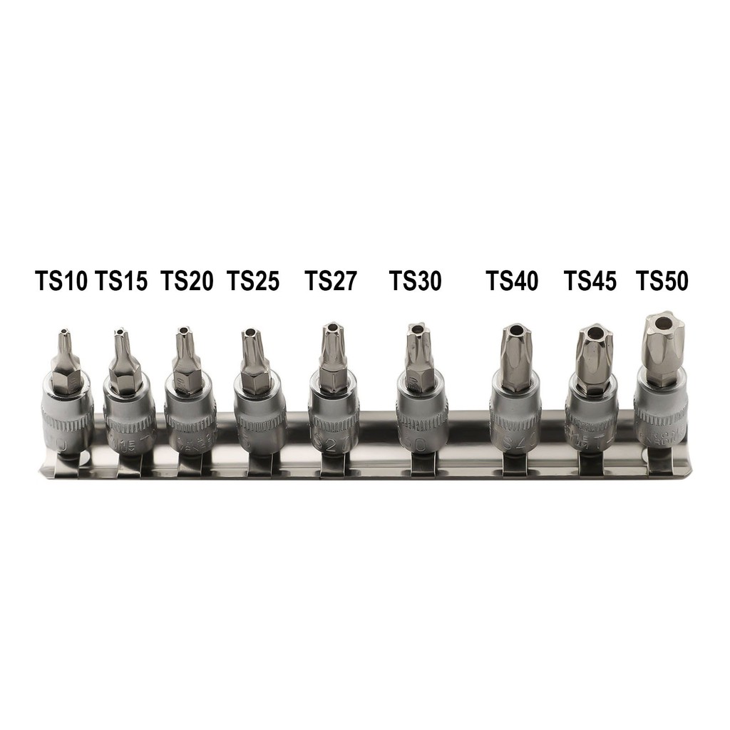 Robust Torx Bit Socket Collection of 9pieces for Various Uses and ...