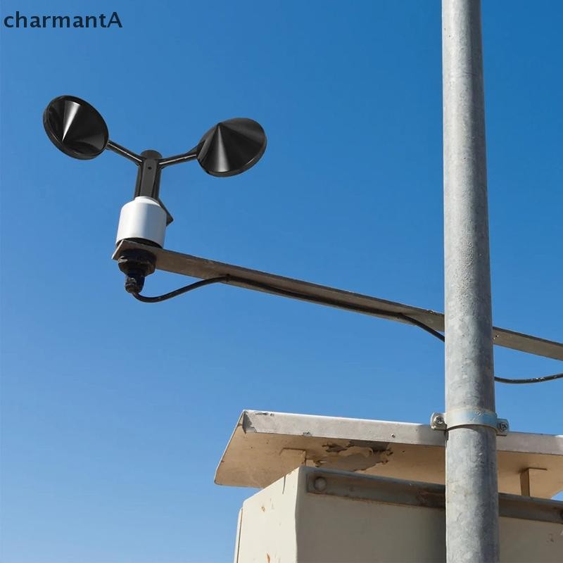 CharmantA Anemometer Wind-Speed Monitoring Sensor Wind 3-Cup Wind ...