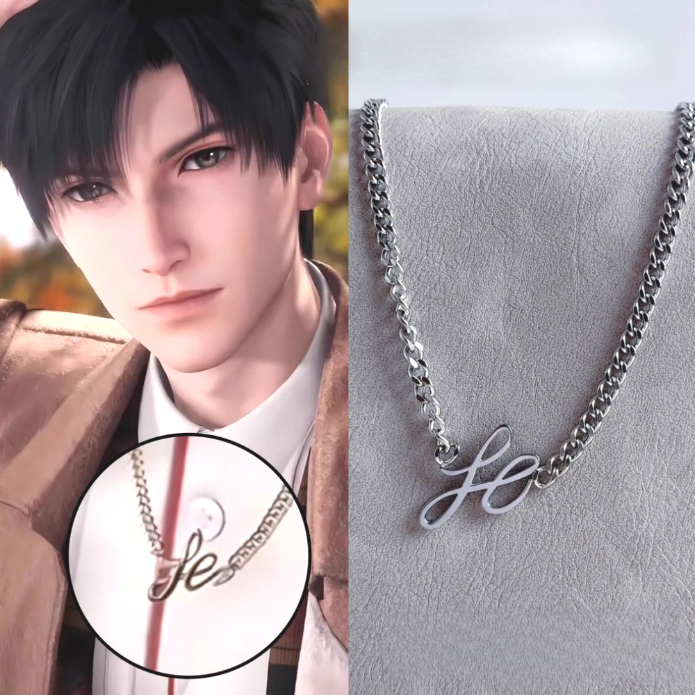 Anime Game Love and Deepspace Necklace Zayne Letters Pendant Birthday ...