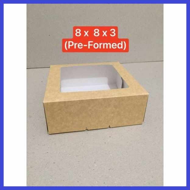 Pastry#oL|Box&C.Size}B>8x8x3inches)w>Preformed)k>Type*u?with*E?window ...