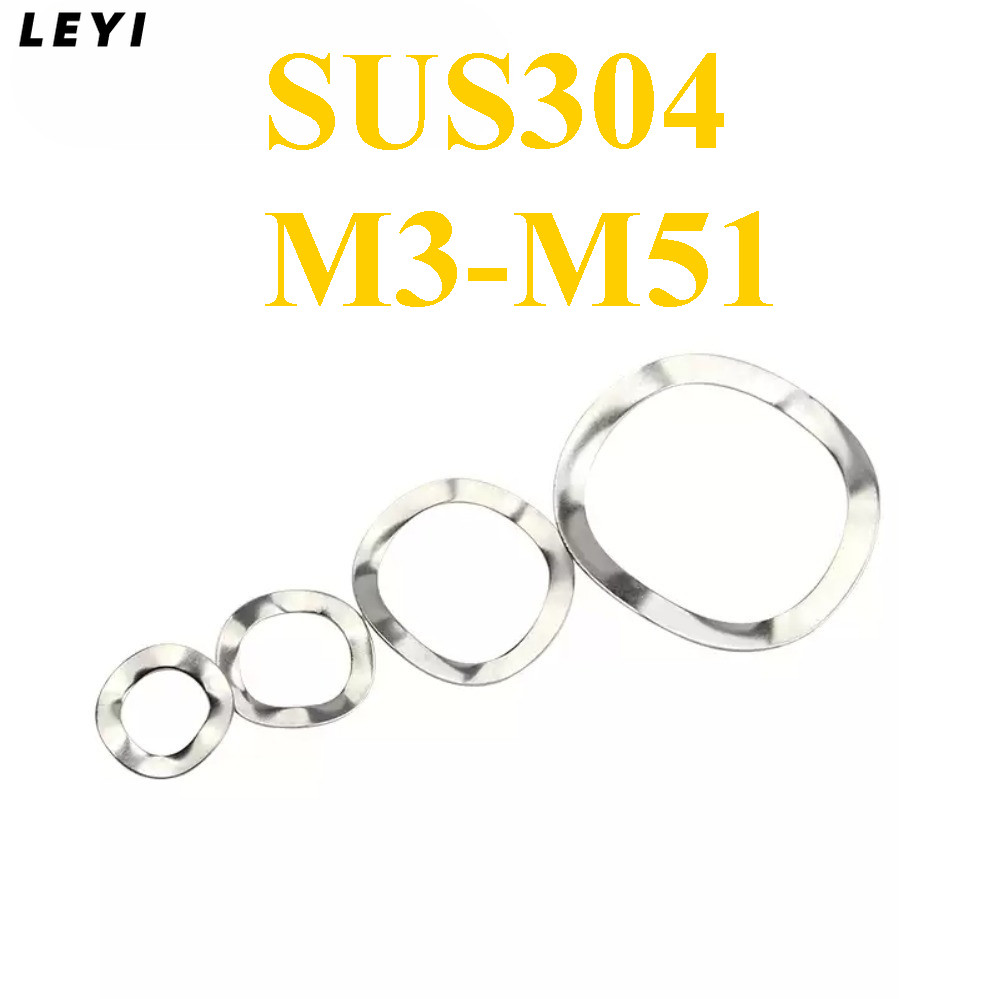 M3-M51 304 Stainless Steel Wave/Wavey/Crinkle Washers Spring Washers ...