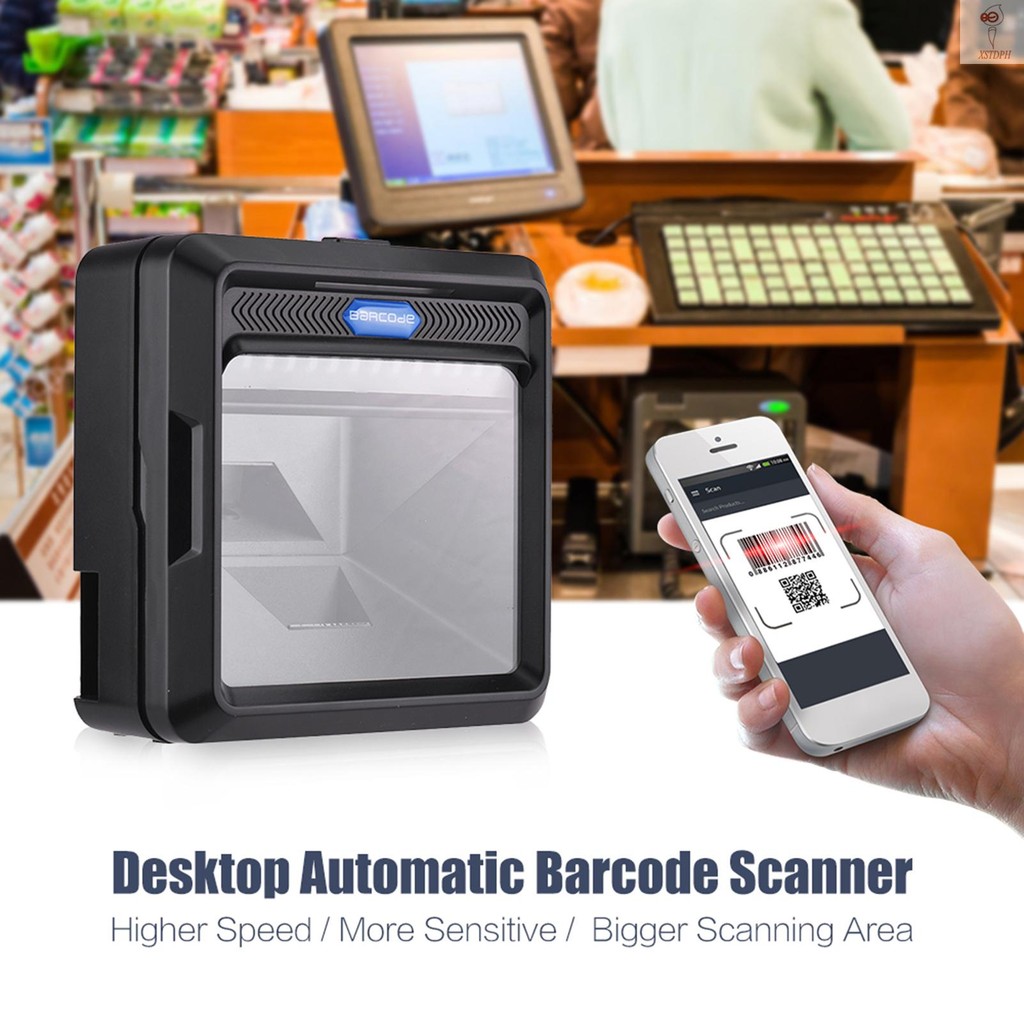 High Speed Barcode Scanner 1D 2D QR Code Bardcode Reader Accurate Code ...