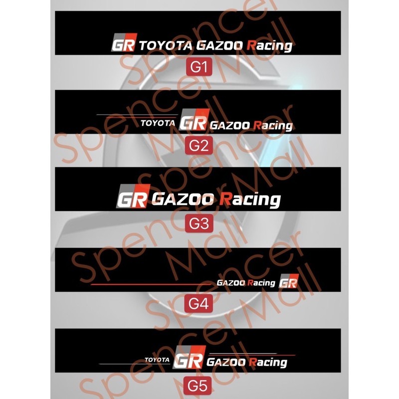 S440 Toyota Gazoo Racing Windshield Sticker | Shopee Philippines