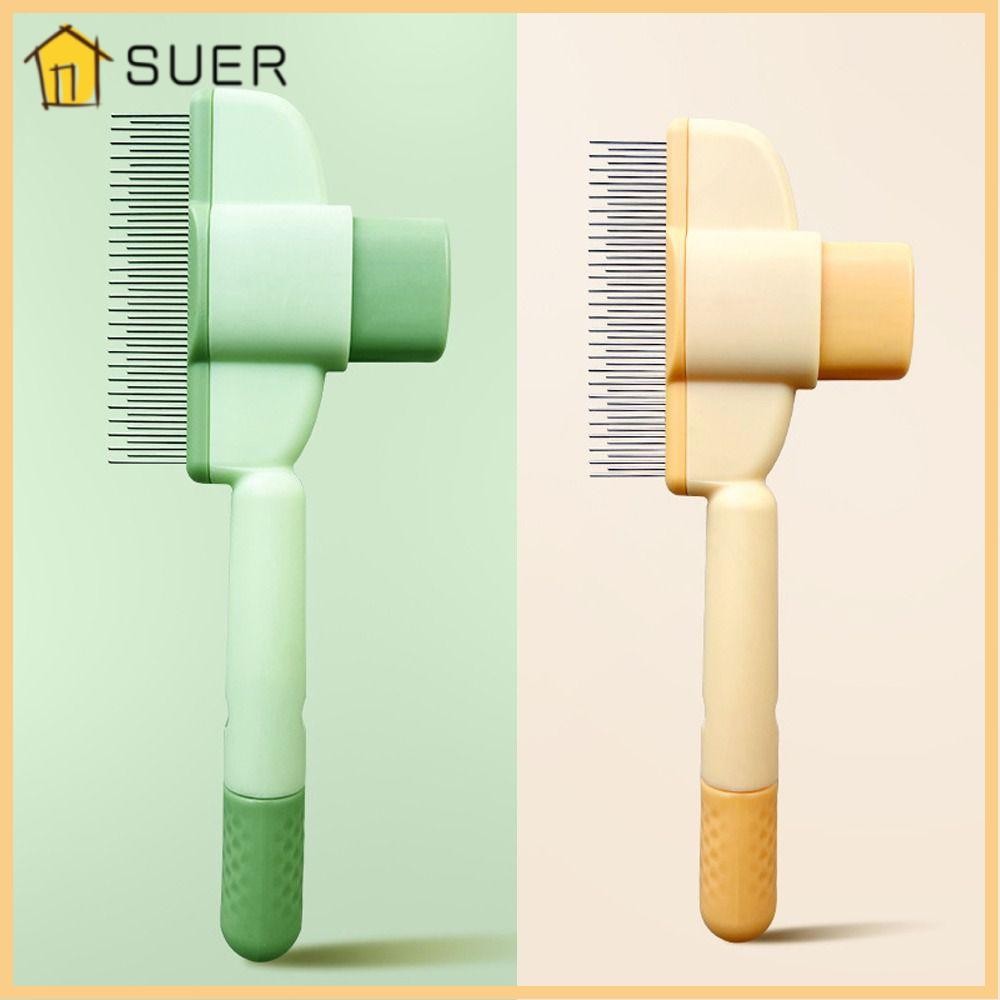 SUER1EN Pet Hair Comb, Self Cleaning Easy to Clean Cat Comb, Skin ...