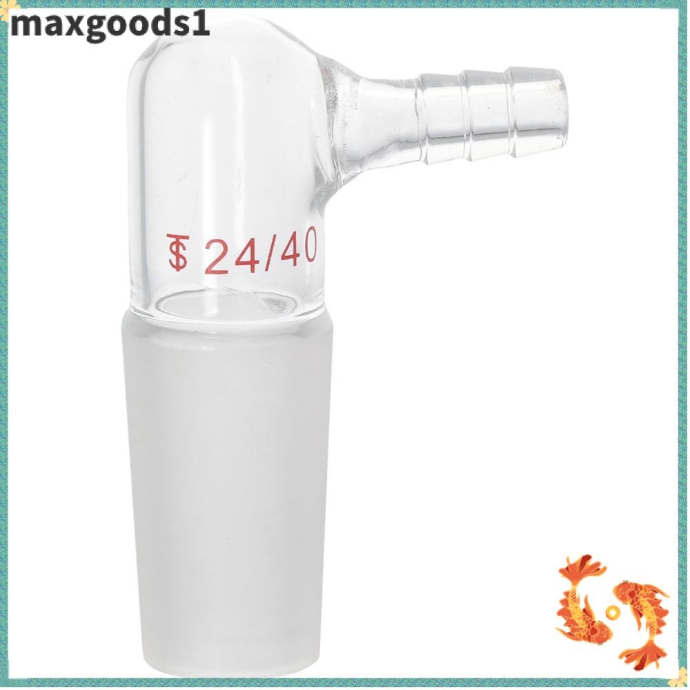 BS Vacuum Adapter, Borosilicate Glass 24/40 Inner Joint And Hose Gas Adapter Lab Instruments Equipment 90 Degree Reusable Heavy Duty Bent Inlet Adapter Laboratory Lab Supply I.383882478
