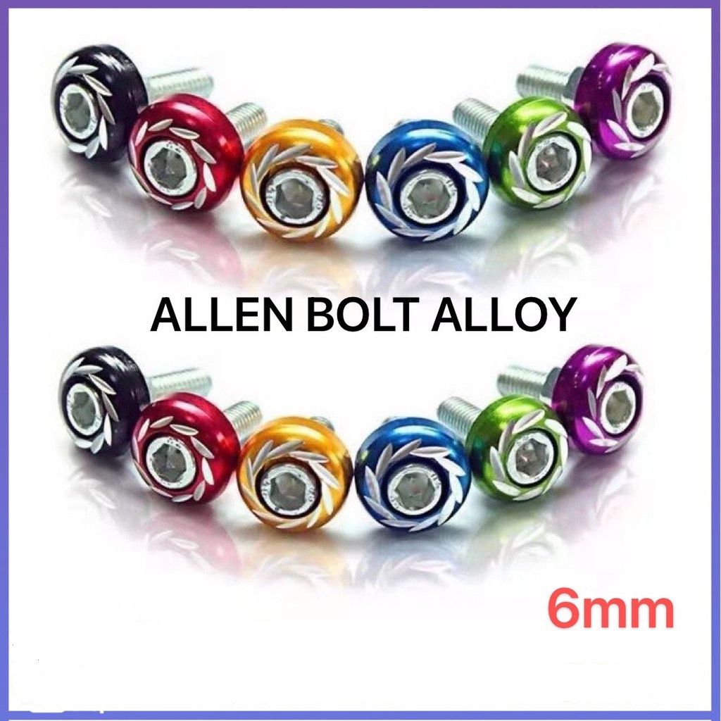 MOTOX ALLEN BOLT ALLOY 6mm FOR MOTORCYCLE | Shopee Philippines