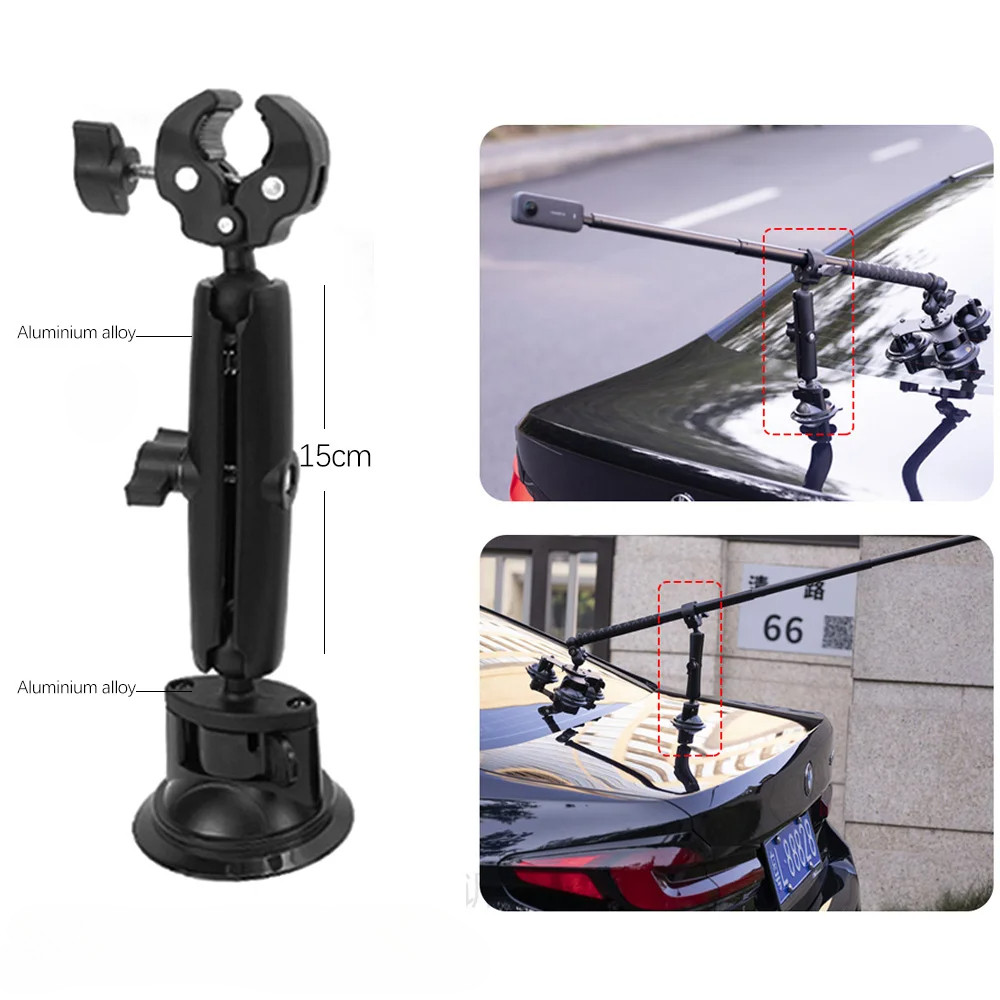 thumbnail image 2 of Car Suction Cup Mount With Selfie Stick For Insta360 ONE X4 X3 X2 Camera 2 of 4