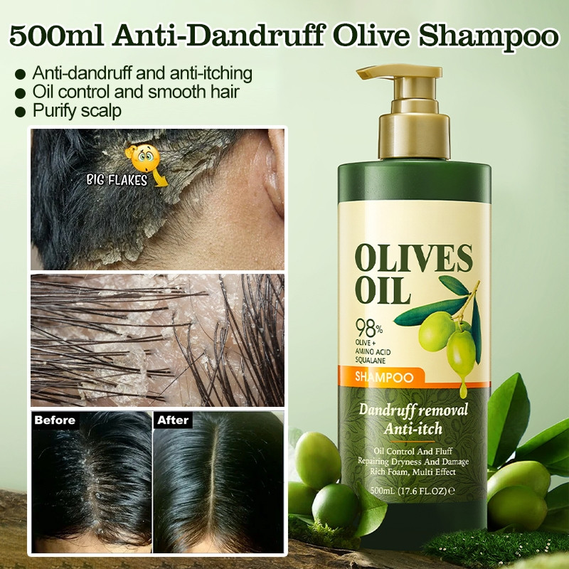 Original Olive Oil Anti-Dandruff Shampoo for anti hair loss 500ml ...