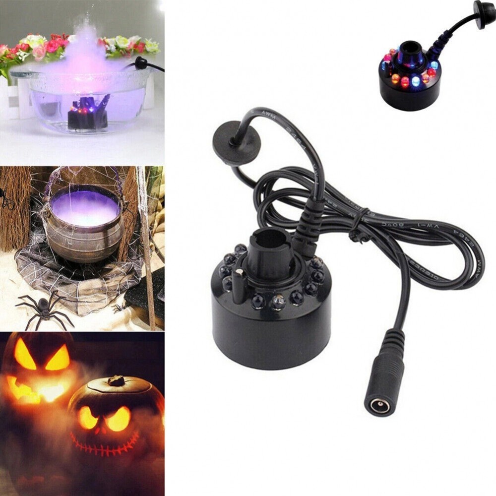 Color Changing LED Mist Maker Fogger Sprayer Air Humidifier Water ...