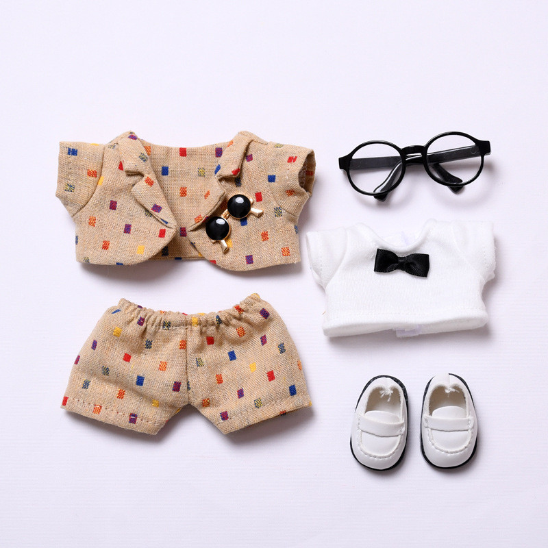Knitted Sweater Doll Clothes Set, Suitable For 15cm/17cm Labubu Dolls