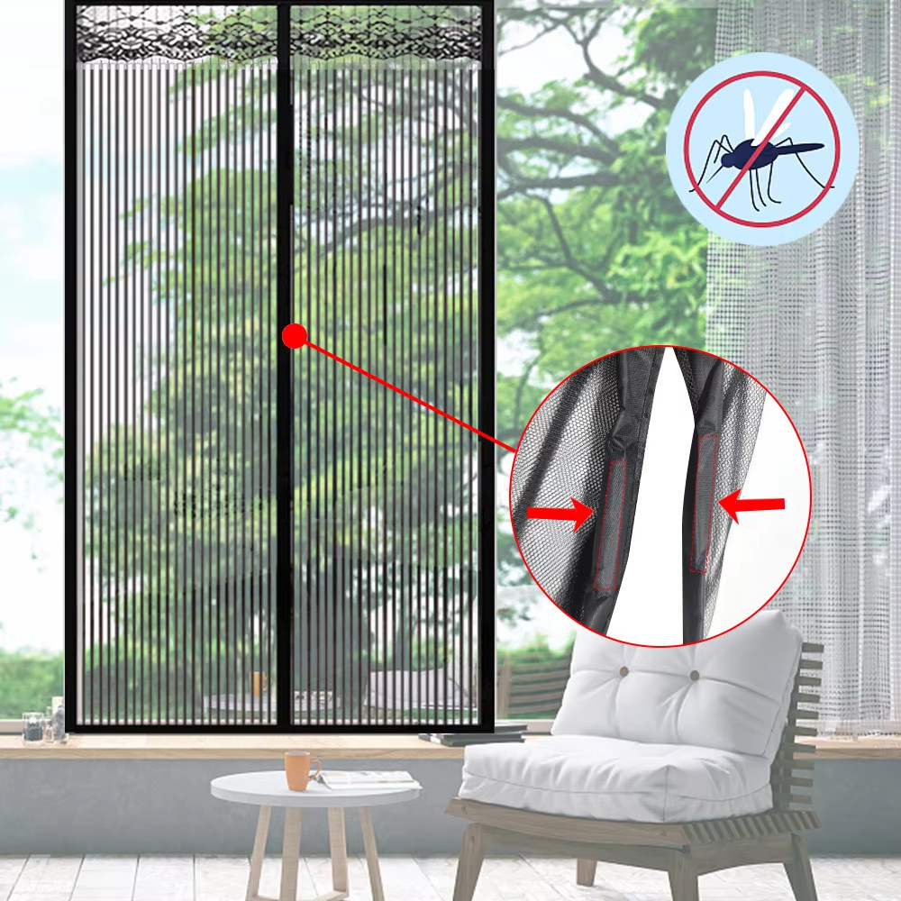 210*100CM Magnetic Door Mesh Curtain Anti Mosquito Fly Bug Insect Net ...