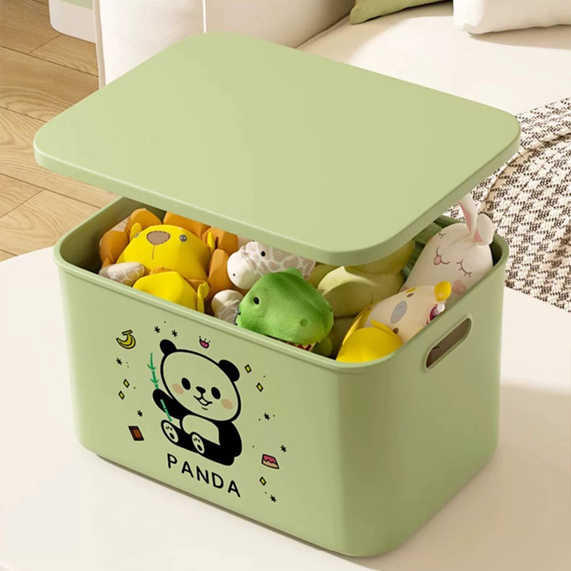 HOMENHOME Food grade panda toy storage box with increased capacity and ...