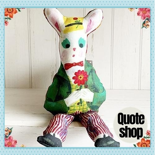 Natalie Lete Bean Bag Doll Rabbit the Hippie Gardener Jardinier Heureux ...