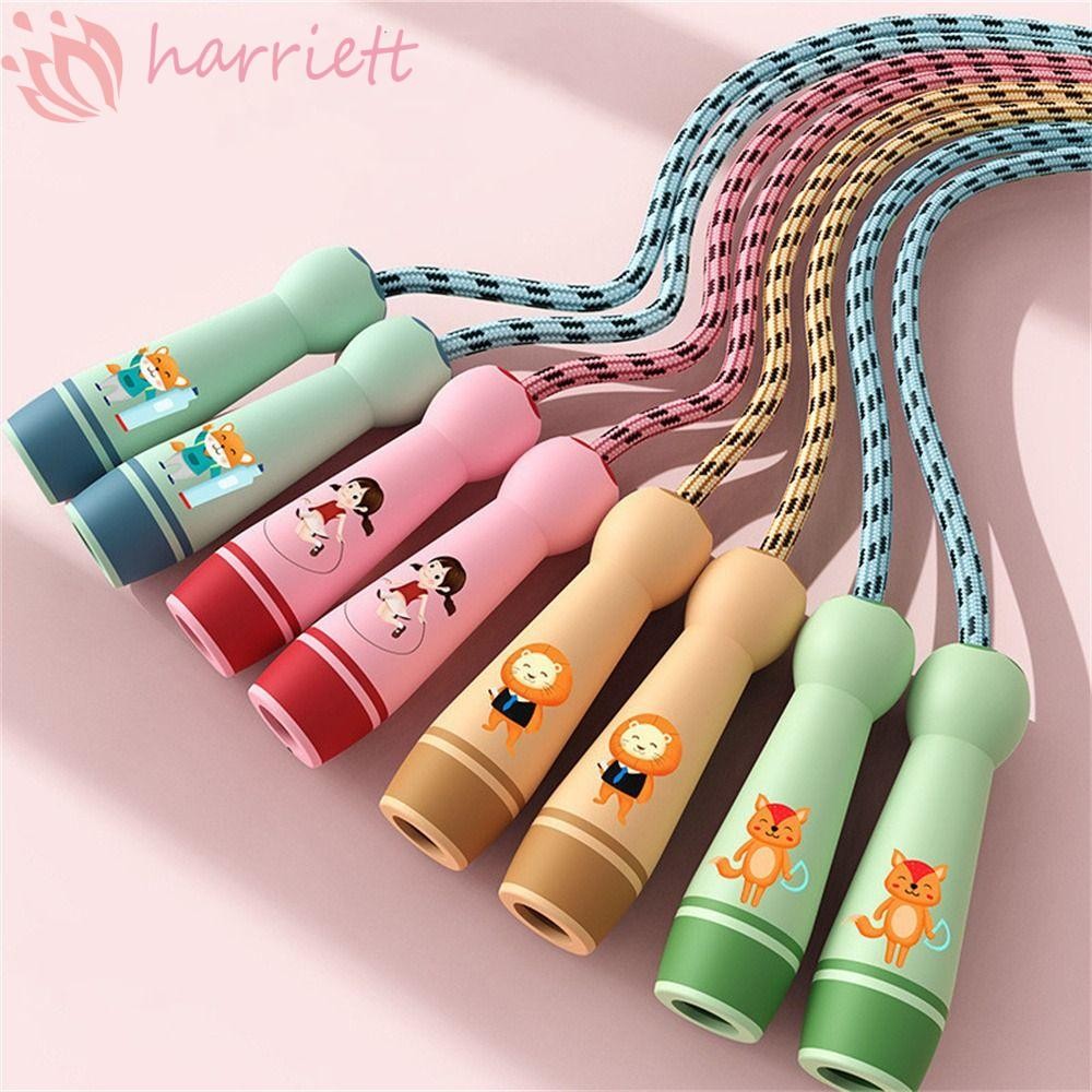 HARRIETT Child Jumping Rope, Adjustable Cotton Rope Skipping Ropes ...
