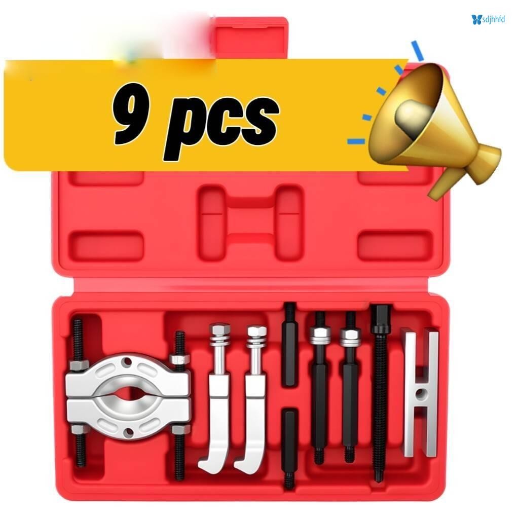 9 pcs Bearing Separator Set Bearing Puller Set gearbox bearing puller ...