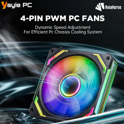 Asiahorse Fan COSMIQ 120mm Daisy Chain ARGB PWM PC CPU Cooler | High ...