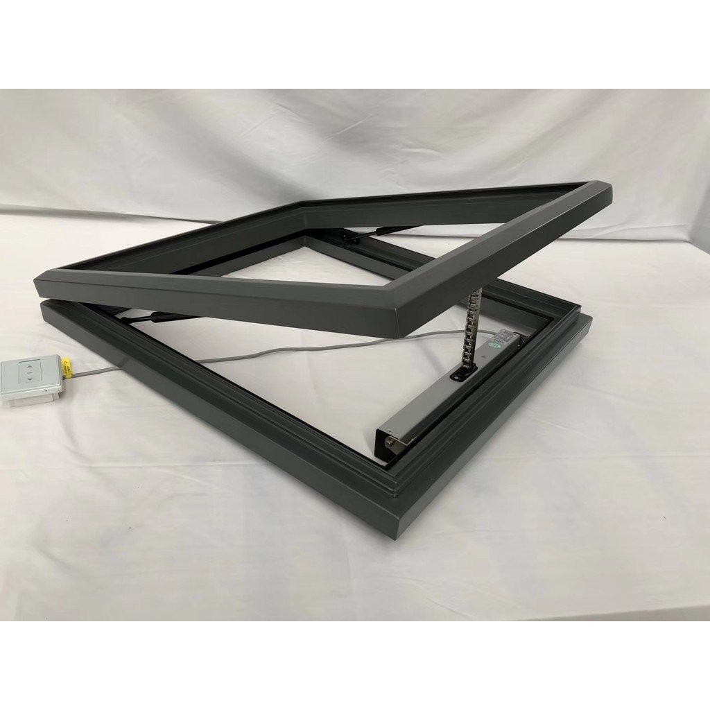Slanted Electric Aluminum Alloy Skylight Loft Well Roof Manual Sunroom ...