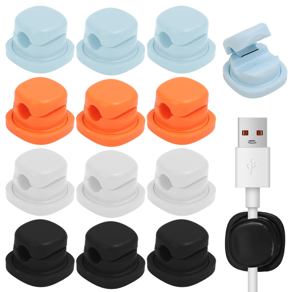 3Pcs Multi-functional Self Adhesive Desktop Power Wire Organizer 360 ...