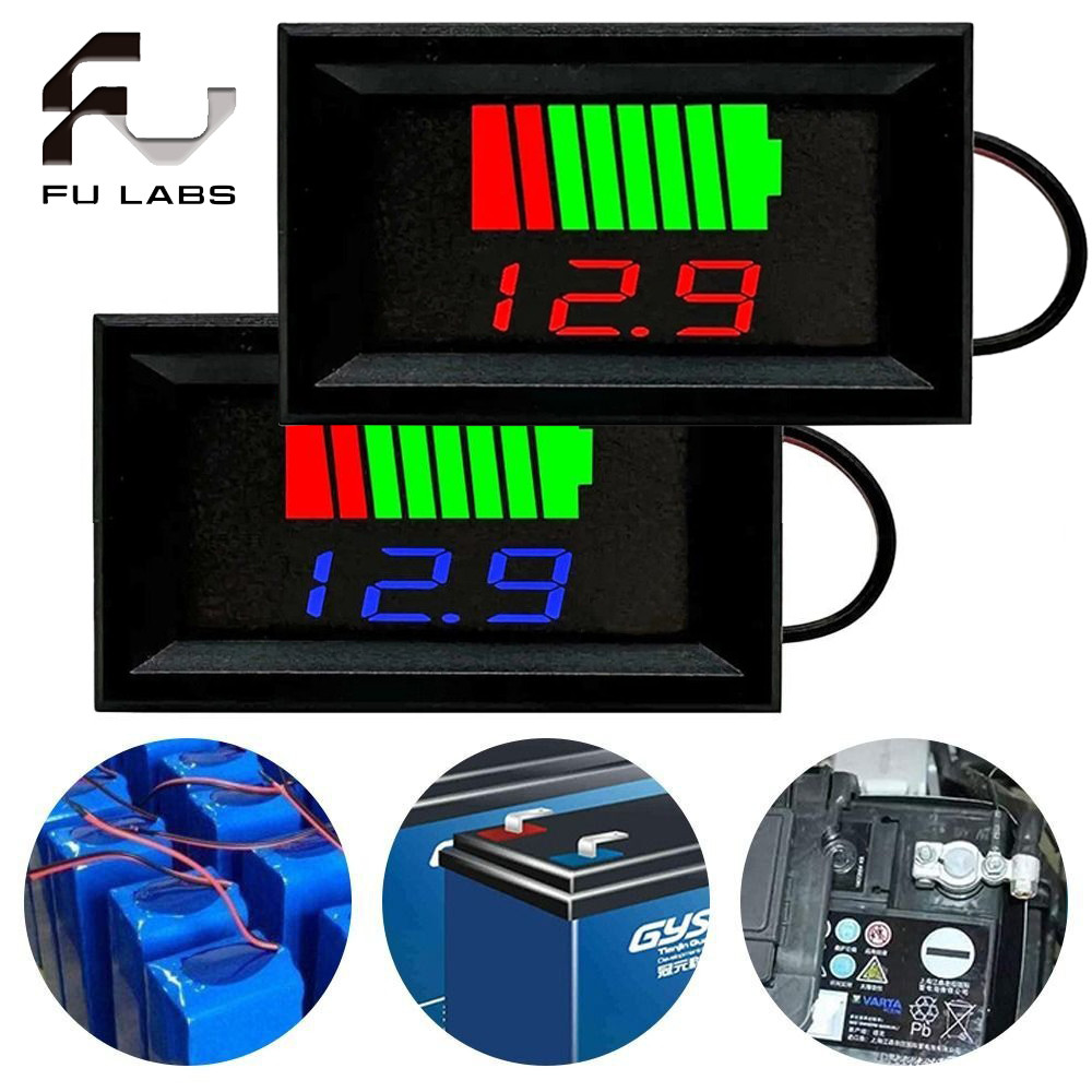 Fulabs Waterproof Lithium Battery Capacity Meter High Precision LED ...
