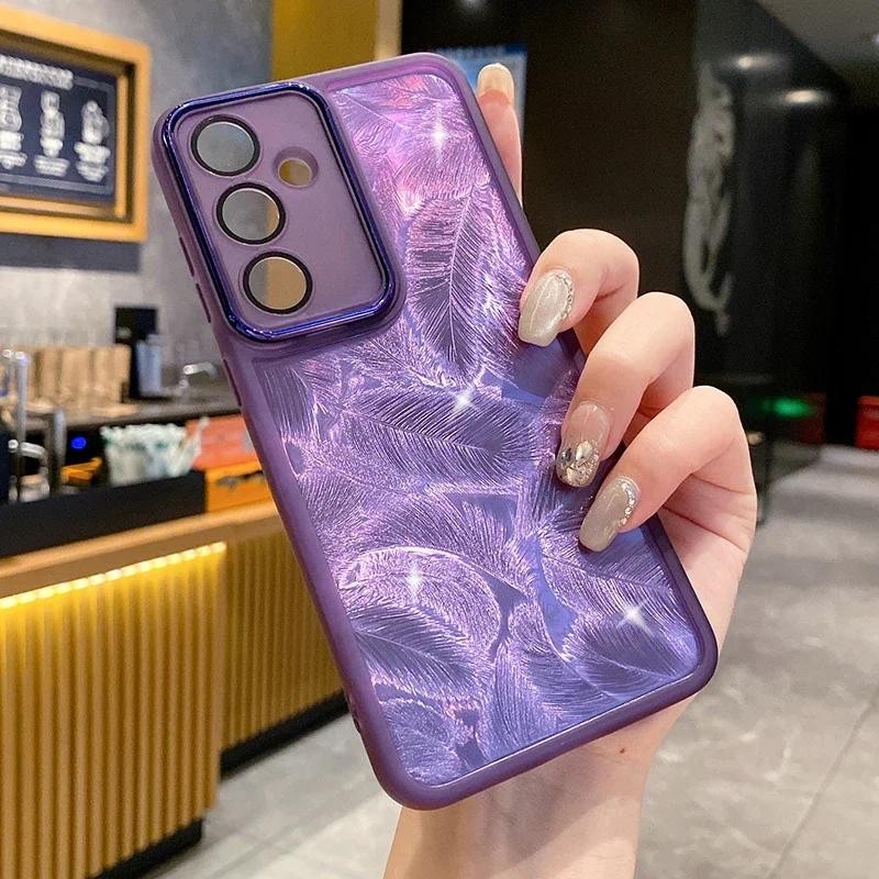 For Realme C75 Feather Glitter Soft Silicone Case For Realme Neo 7 Gt7 