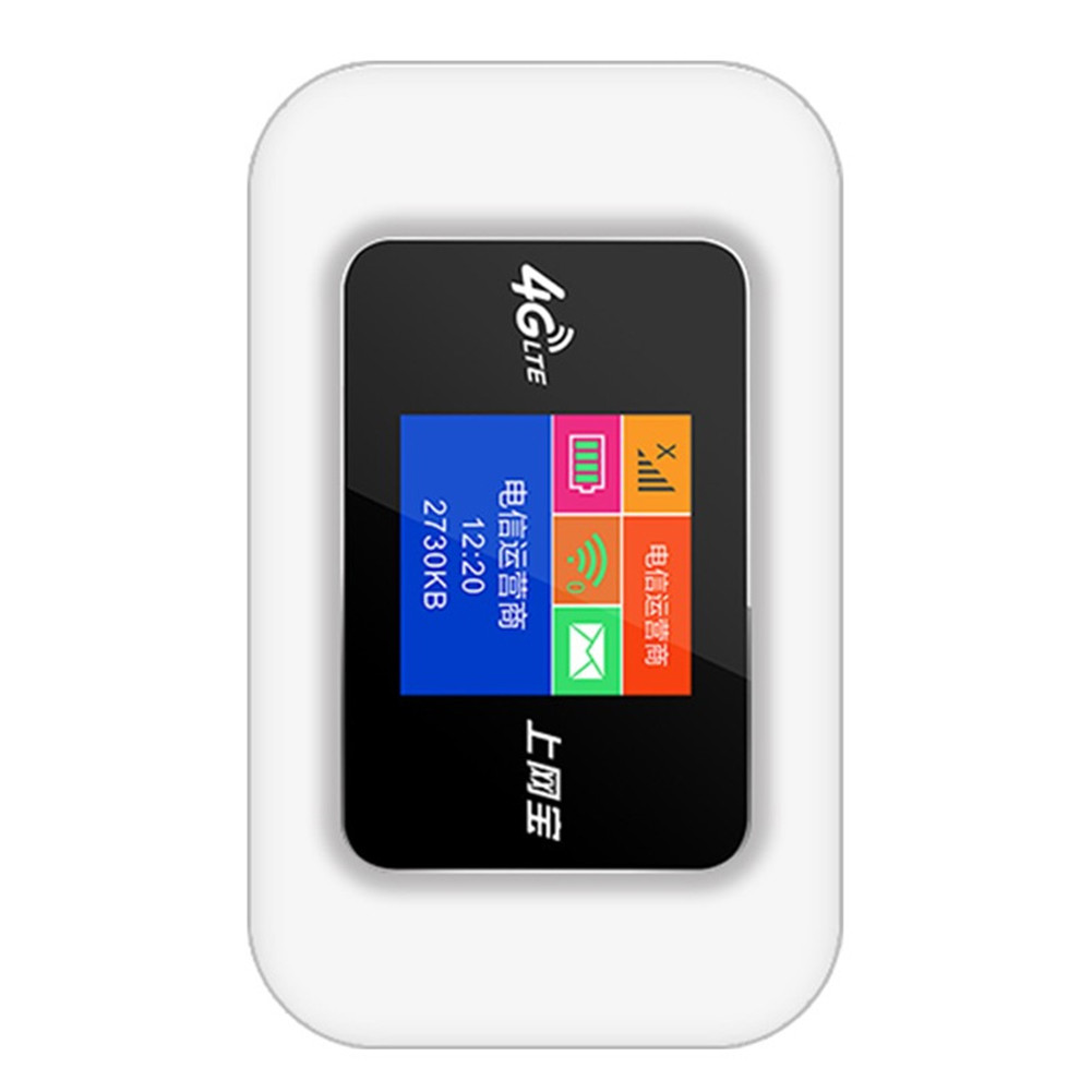 4G LTE WiFi Router LCD Indicator Display Portable WiFi Router with SIM ...