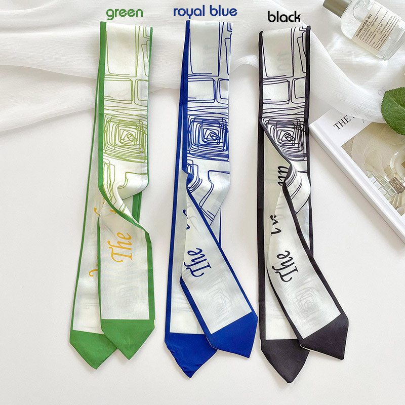 Korean Style All-Match Long Strip Small Silk Scarf Women's New Back ...