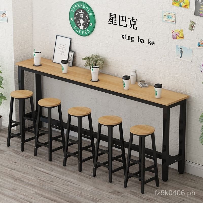 Rectangular Bar Table Simple High Leg Home Bar Table WF8C Narrow Table ...
