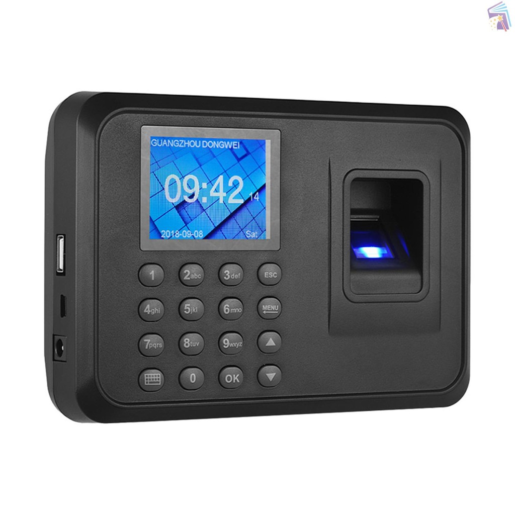 Biometric Fingerprint Password Attendance Machine Multi-language with 2 ...