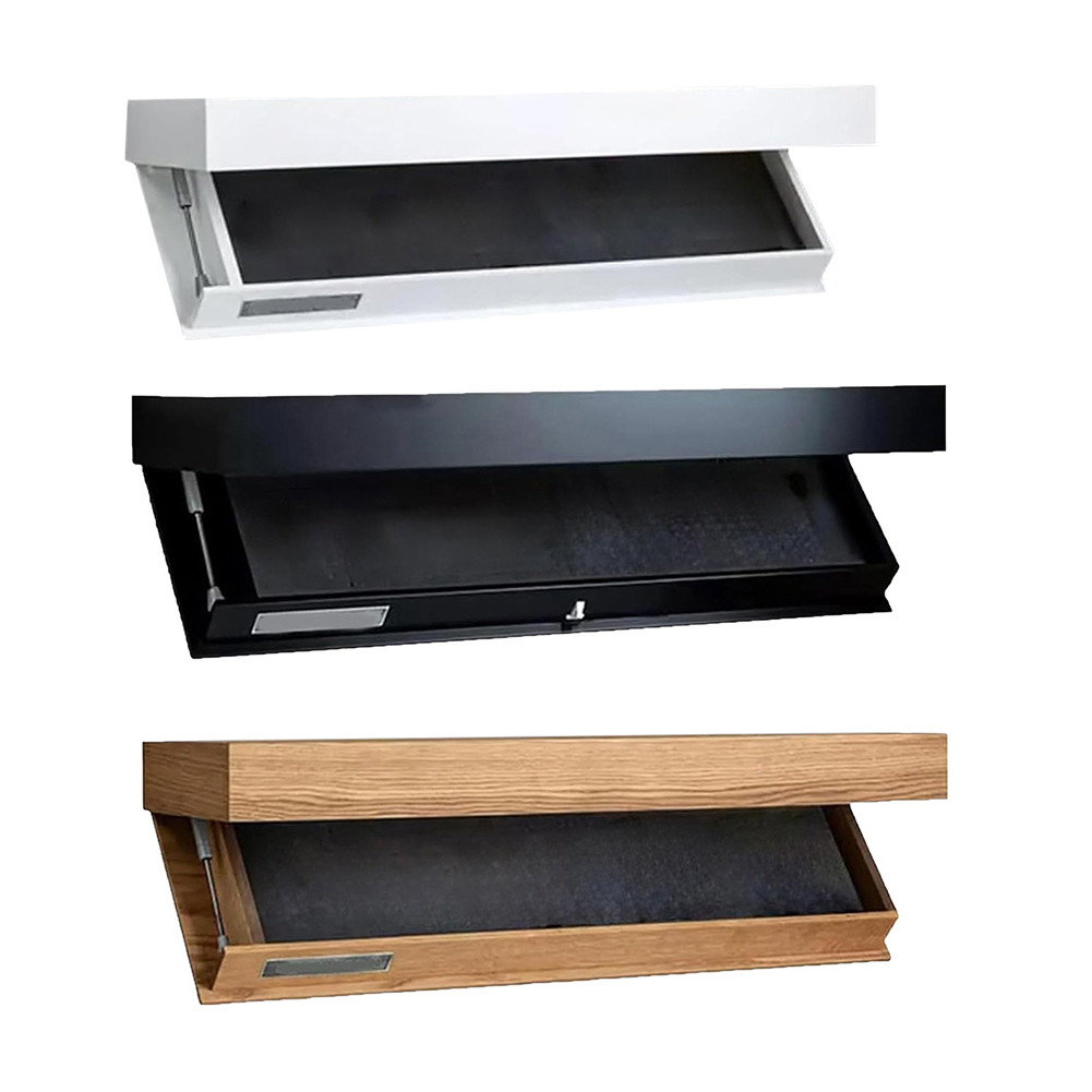 Wooden Magic Flap Shelf with Secret Compartment Concealed Floating ...