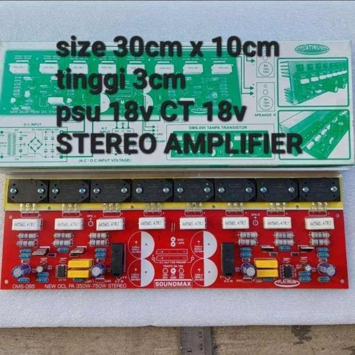 JN99 stereo amplifier driver module dms 095 dms095 8 tr sanken daya ...