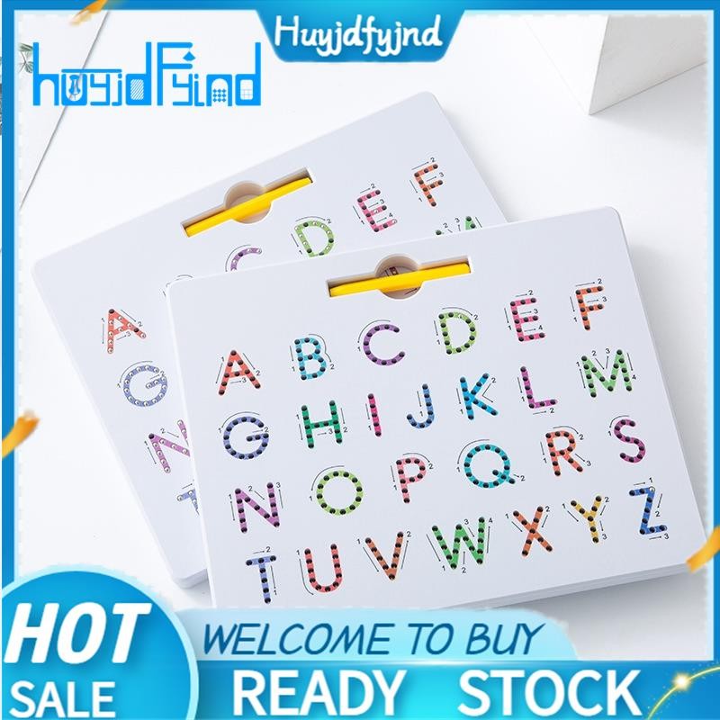 2Pcs Magnetic Alphabet Trace Board Double Sided Upper & Lower Case ...
