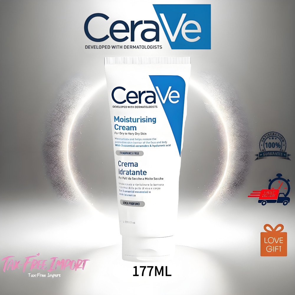 HOT CeraVe Moisturising Cream for Dry to Very Dry Skin Barrier ...