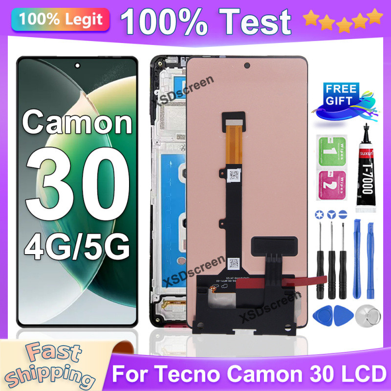 AMOLED for Tecno Camon 30 4G 5G LCD Display CL6 CL6k CL7 Touch Screen ...