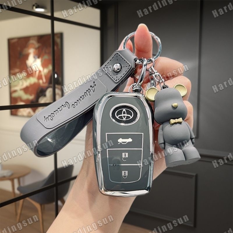 Toyota Key Cover Toyota Keychain Yaris Camry Corolla Vios Wigo Keychain ...