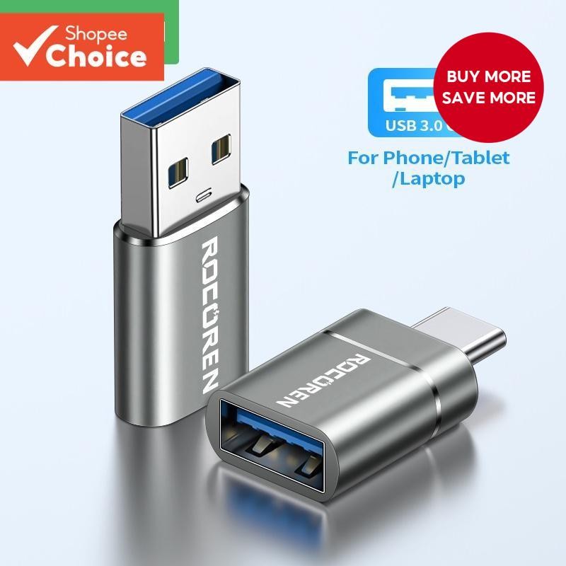 USB-C To Micro USB Adapter - OTG Connector, Male USB-C To Female Micro USB Converter
