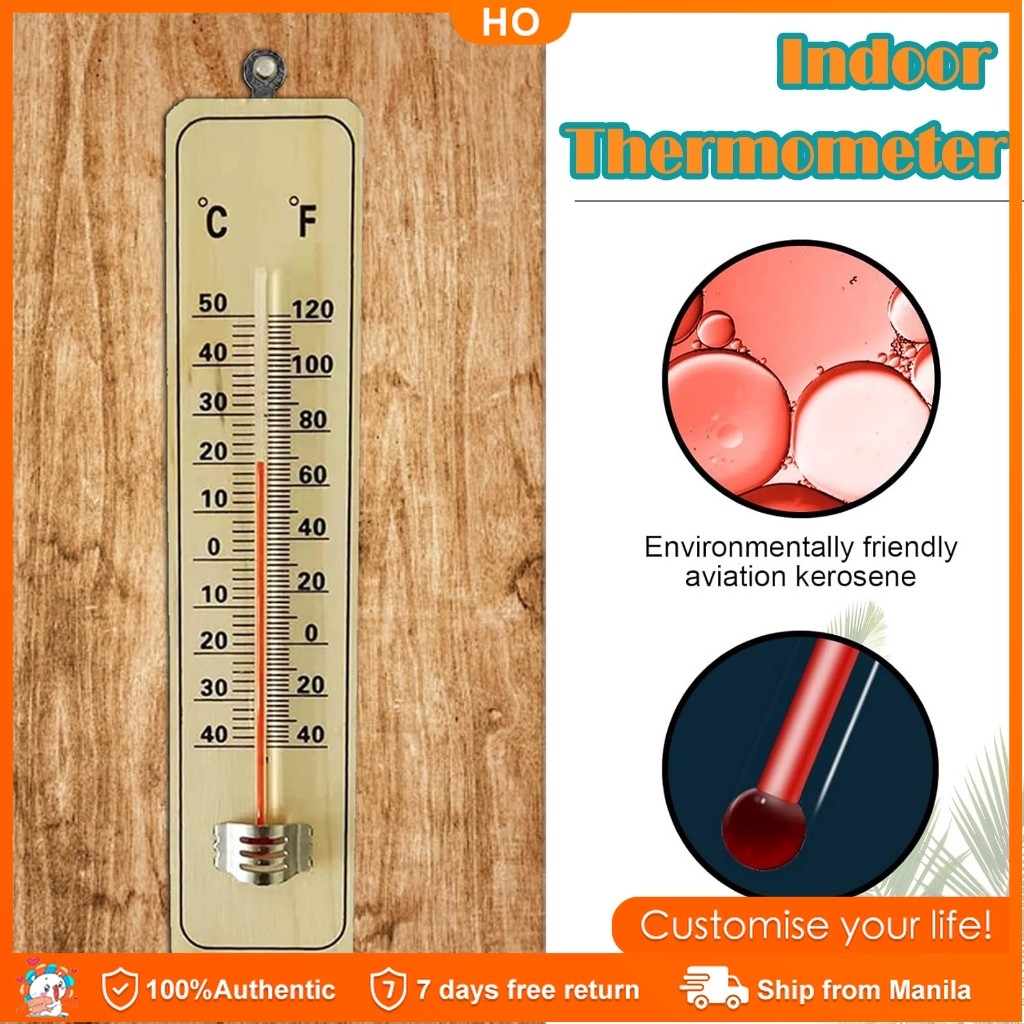 thumbnail image 2 of Ozoffer Wooden Wall Thermometer Indoor & Outdoor Use | BIG W 2 of 12