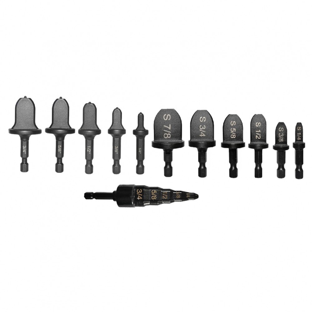 7pc Swage Tube Expander with Drill Bits for Air Conditioner Maintenance ...