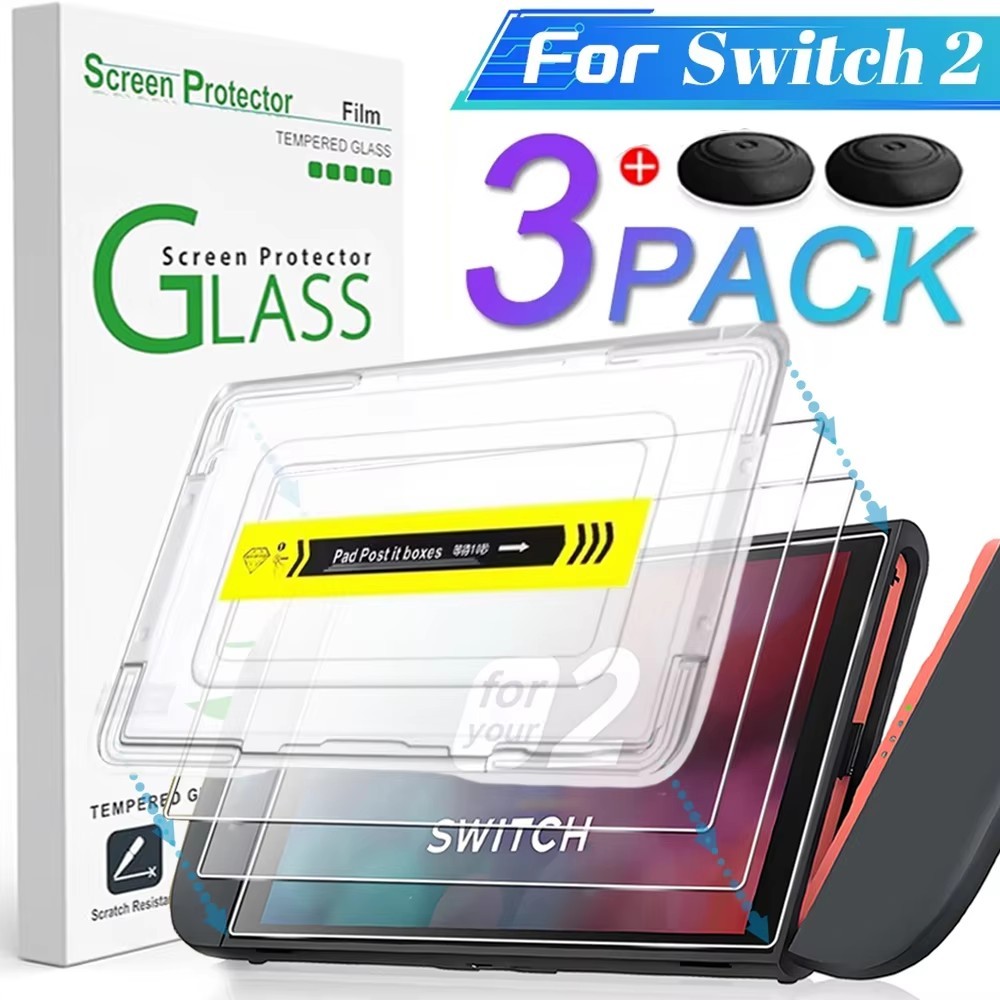 Easy Install Screen Protector for Nintendo Switch 2 Game Console HD ...