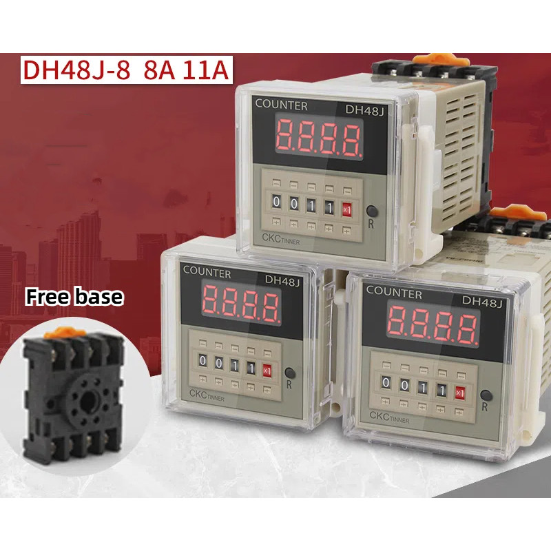 Omron Type High Precision Smart Digital Display Counter DH48J-8 DH48J ...