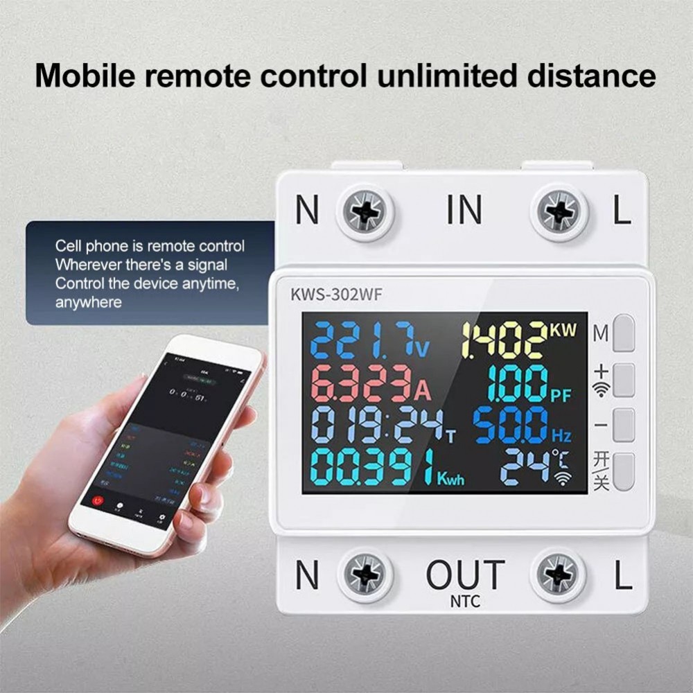 Electricity Usage Monitor Remote Control By Mobile Phone Snap-on ...