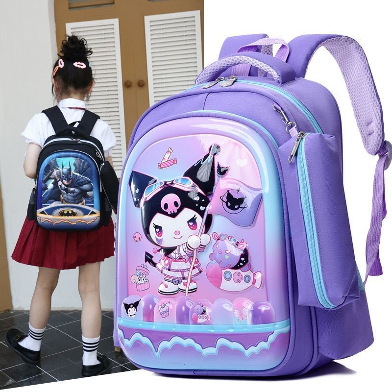 SK0014 3D KUROMI 37CM School Bag Kid Waterproof Backpack Beg Sekolah ...